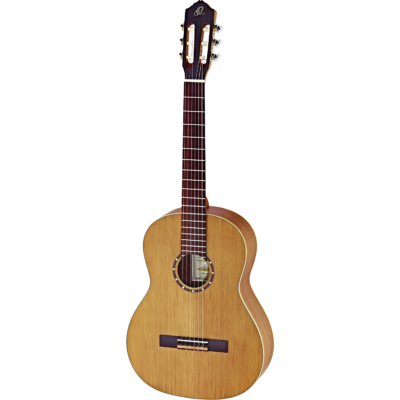 Guitarra Clasica Zurda Cuerpo Entero , Escala 650 Mm (52 Mm At Nut) Tapa De Cedro Ortega R122L R122L