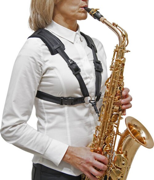 ARNES BG SAXO ALTO-TENOR-BARITONO CONFORT CON GANCHO PLASTICO SNAP-LARGE MUJER