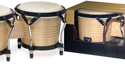 Bongo Stagg Latino De Madera 6.5" 7.5"-Con Llave De Afinacion-Color Natural Sb200N