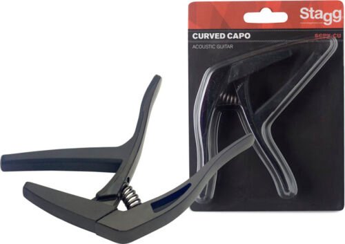 CAPODASTRO STAGG PINZA PARA GUITARRA ACUSTICA/ELECTRICA-COLOR NEGRO