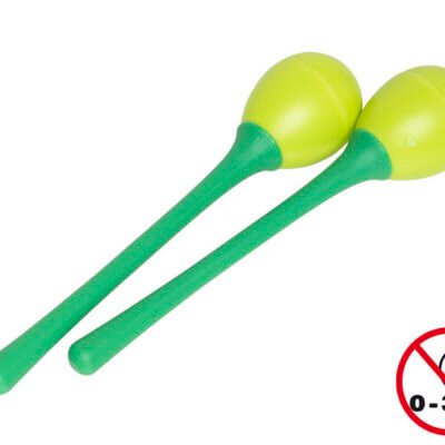 Par De Huevos Ritmicos Stagg Mango Largo En Blister-35 Gramos-Color Verde Segmlgr
