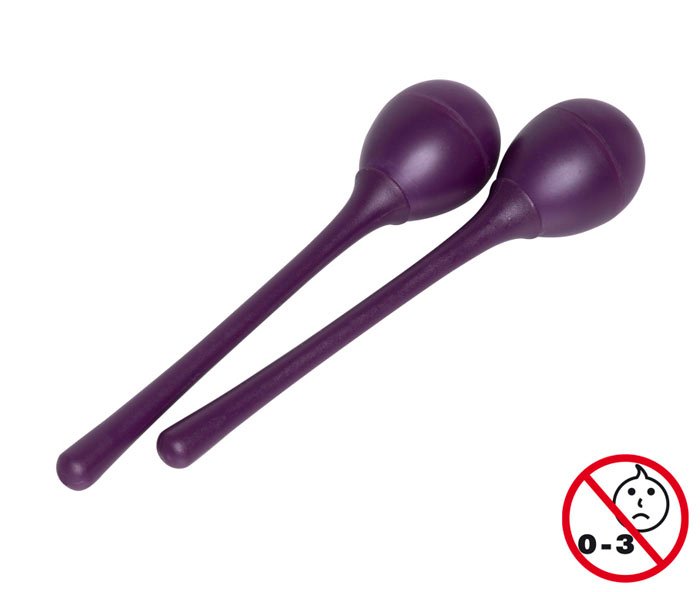 PAR DE HUEVOS RITMICOS STAGG MANGO LARGO EN BLISTER-25 GRAMOS-COLOR PURPURA SEGMLPP