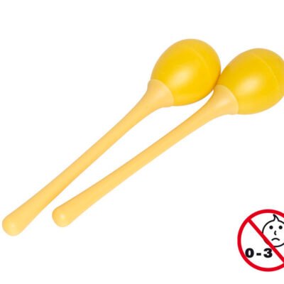 Par De Huevos Ritmicos Stagg Mango Largo En Blister-45 Gramos-Color Amarillo Segmlyw