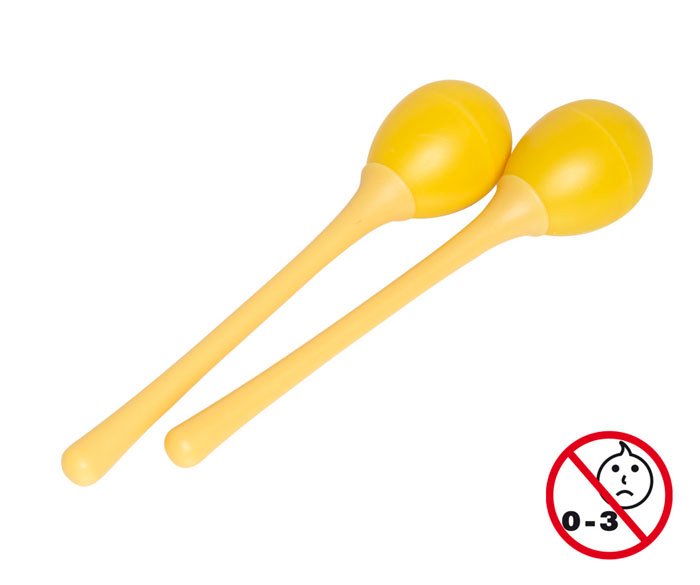 PAR DE HUEVOS RITMICOS STAGG MANGO LARGO EN BLISTER-45 GRAMOS-COLOR AMARILLO SEGMLYW