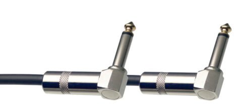 CABLE STAGG INTERPEDAL PLUG ANGULAR-PLUG ANGULAR METALICO 0.60MTS
