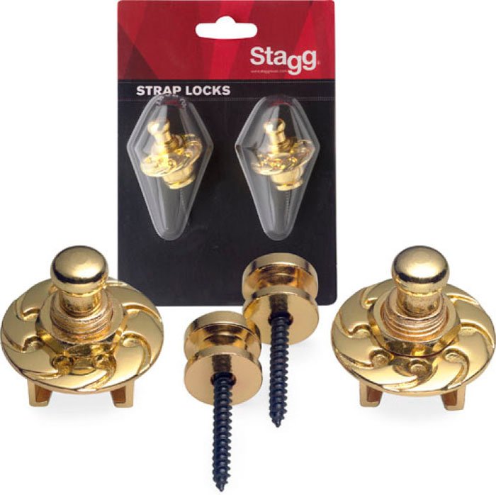 TRABA CORREA STAGG-COLOR DORADO SSL1GD