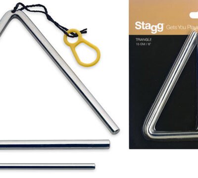 Triangulo Stagg 6" En Blister Con Golpeador Sttri6