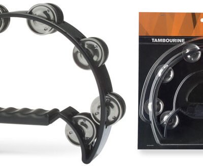 Aro De Percusion Stagg En Blister-16 Sonajas-Color Negro Tab2Bk