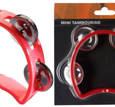 Aro De Percusion Stagg En Blister-4 Sonajas-Color Rojo Tabminird