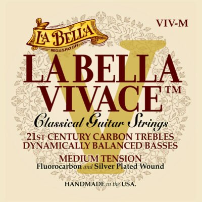 Encordado La Bella De Guitarra Clasica Vivace Carbon-Tension Medium Vivm