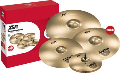 SET SABIAN XSR INCLUYE HIHAT 14" -CRASHES 16" Y 18"-RIDE 20"