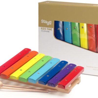 Xilofon Stagg De Madera 8 Notas De Colores-Con Golpeador Xyloj8Rb