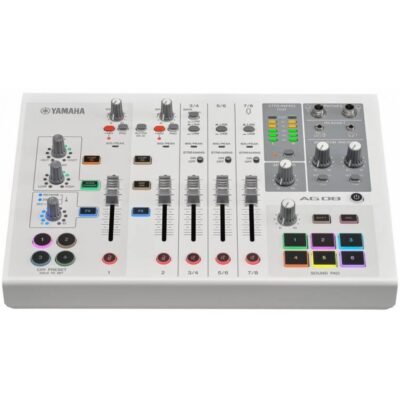 Yamaha Ag08W  Consola Blanca 8 Canales Android Ios +48V Ag08W