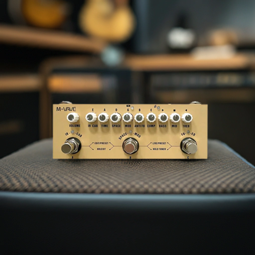 Pedalera Multiefecto M-Vave Cube Baby Audio Usb Para Guitarra Acustica