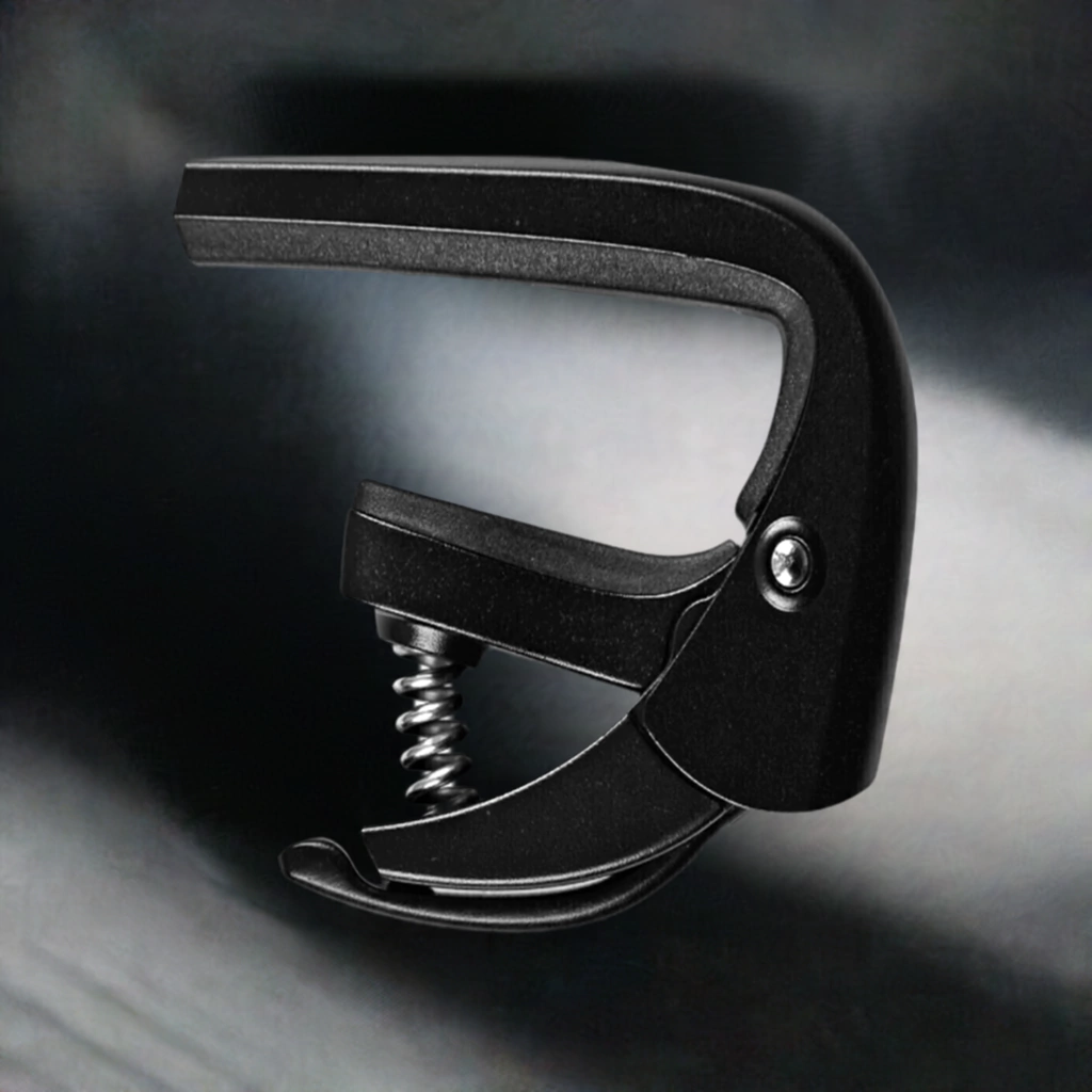 Capo Flamma Fgc01 Negro Para Guitarra Eléctrica, Ukelele, Mandolina, Banjo