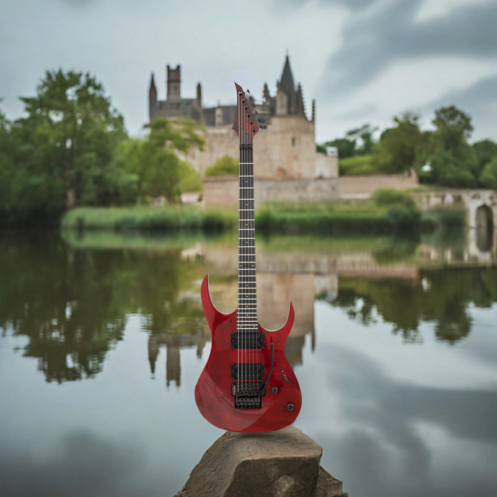 Guitarra Electrica S By Solar Sb4.6Frfbr-E Flame Blood Red Floyd Rose