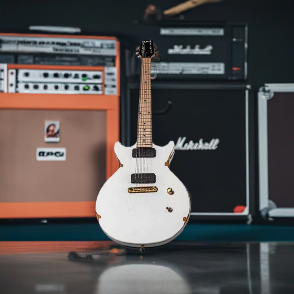 Guitarra Slick Guitars Sl60M White Melody Maker