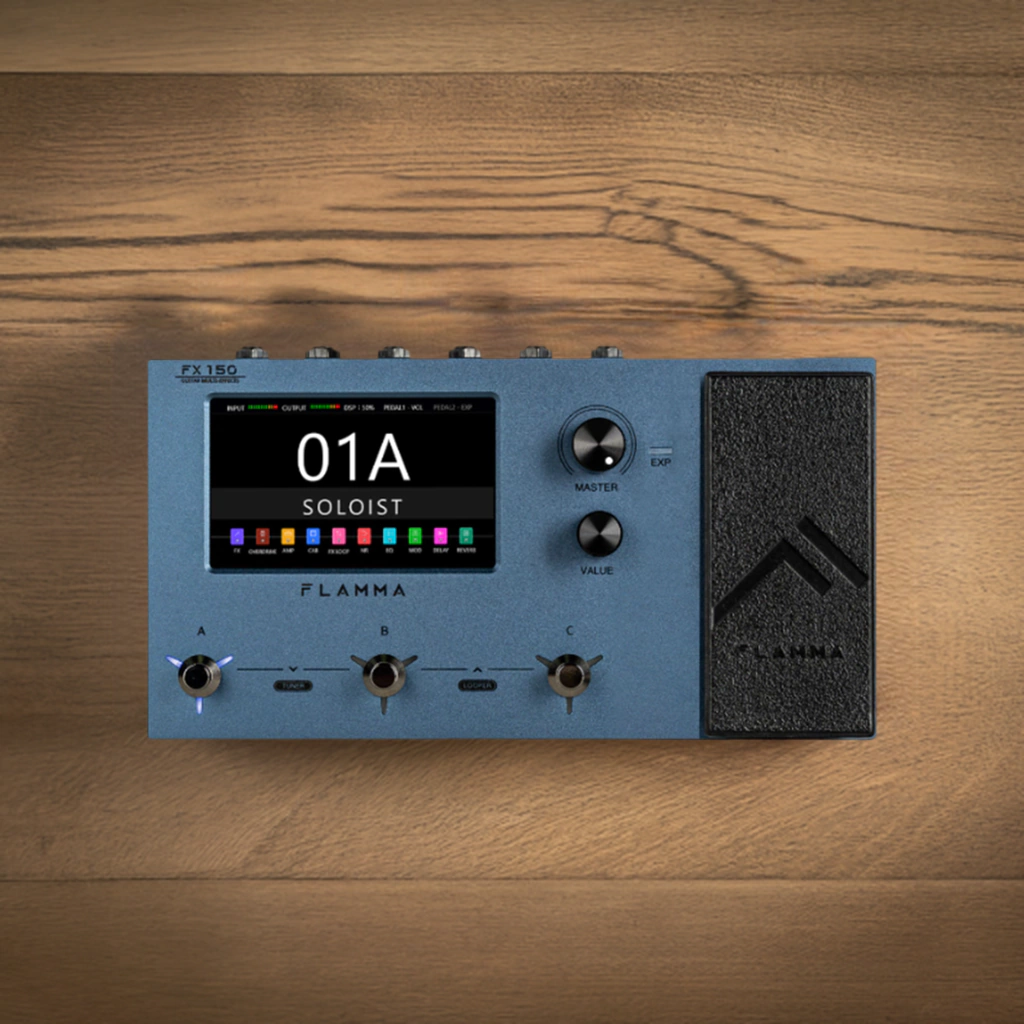 Pedalera Multiefecto Para Guitarra Flamma Fx150 Blue Ir'S