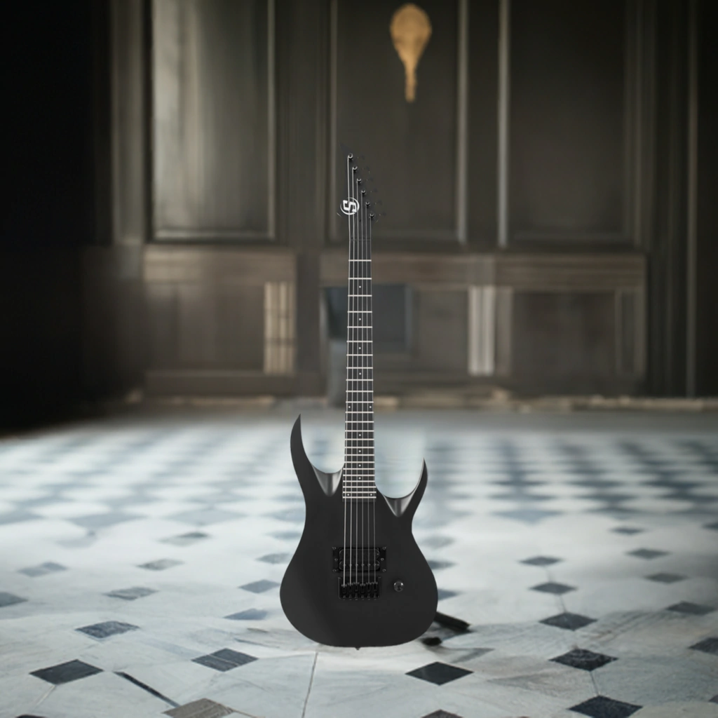 Guitarra Electrica S By Solar Ab4.61Mc-E 3/4 Carbon Black Matte Ideal Niños