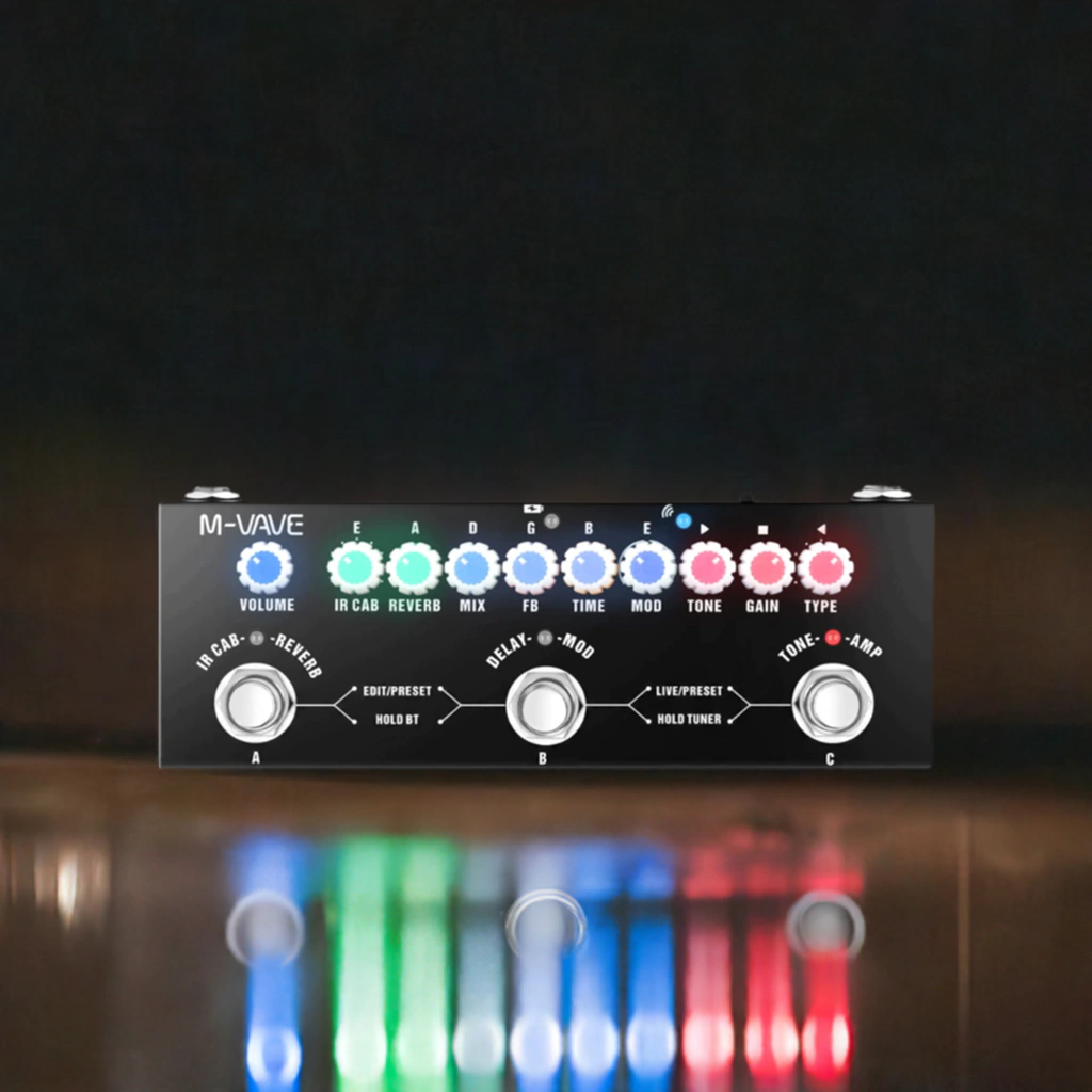 Pedalera Multiefecto M-Vave Cube Baby Simulacion De Gabinetes Ir