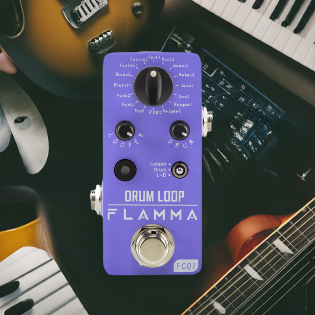Pedal Mini De Loop Y Ritmos Flamma Fc01 Drum Loop
