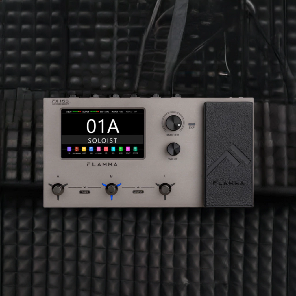 Pedalera Multiefecto Para Guitarra Flamma Fx150 Gray Ir'S