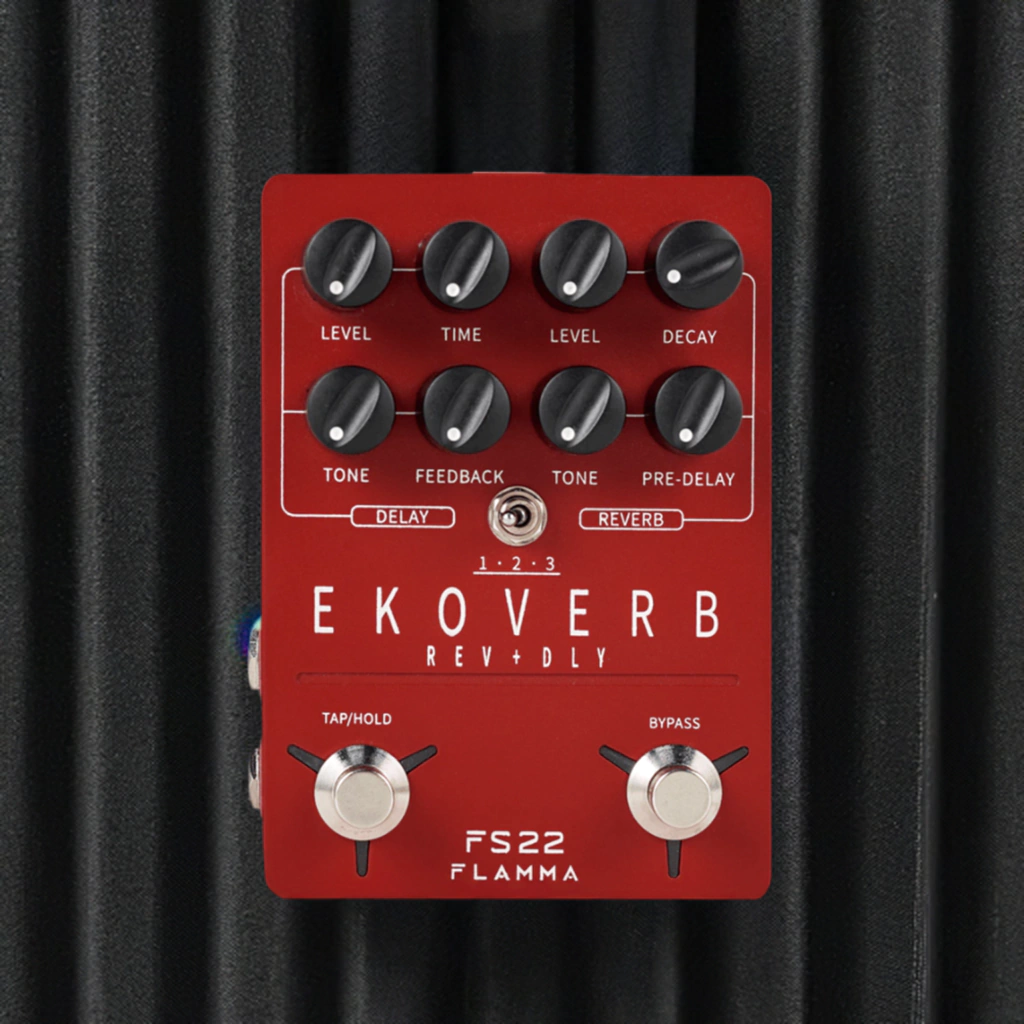 Pedal De Reverb Delay Para Guitarra Flamma Ekoverb Fs22