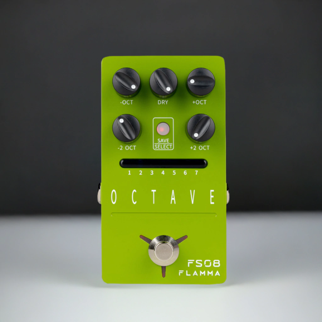 Pedal Octavador Flamma Fs08 Para Guitarra Eléctrica