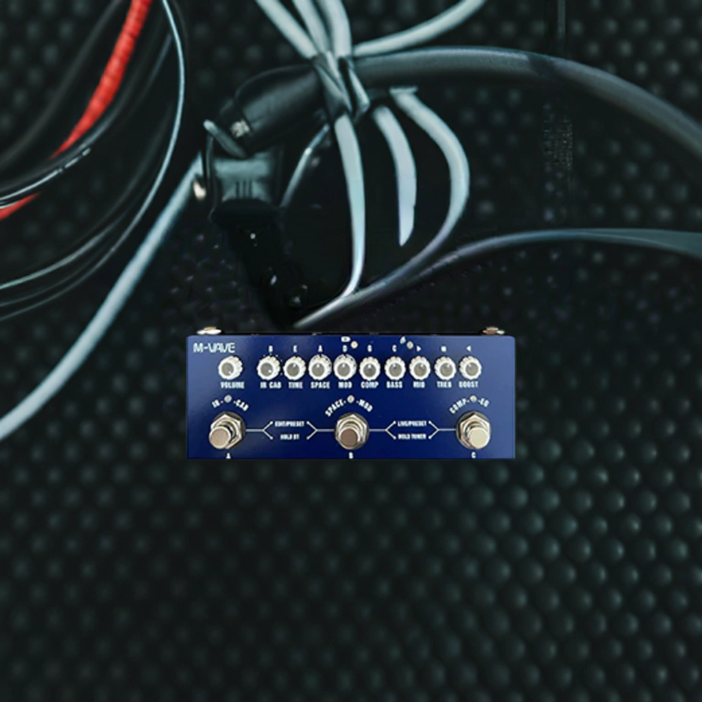 Pedalera Multiefecto M-Vave Cube Baby De Bajo Simulacion De Gabinetes Ir