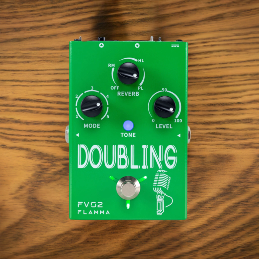 Pedal De Efecto Para Voz Flamma Doubling Fv02 Duplicación De Voz Coros
