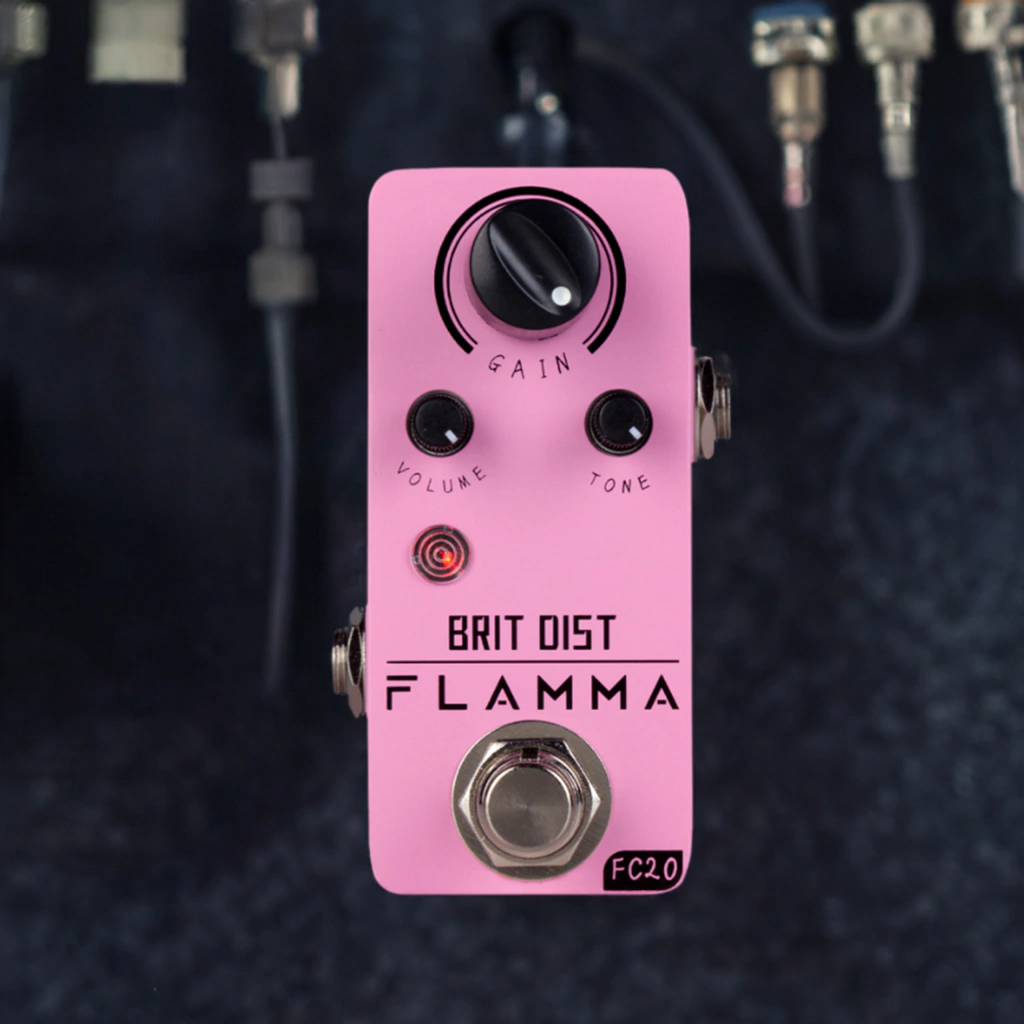 Pedal Mini Brit Dist Para Guitarra Eléctrica Flamma Fc20