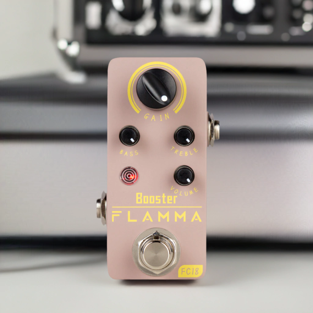 Pedal Mini Booster Para Guitarra Eléctrica Flamma Fc18
