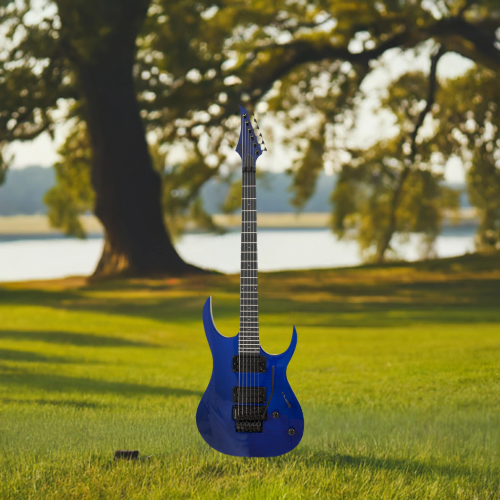 Guitarra Electrica S By Solar Sb4.6Frfbl-E Flame Blue Floyd Rose