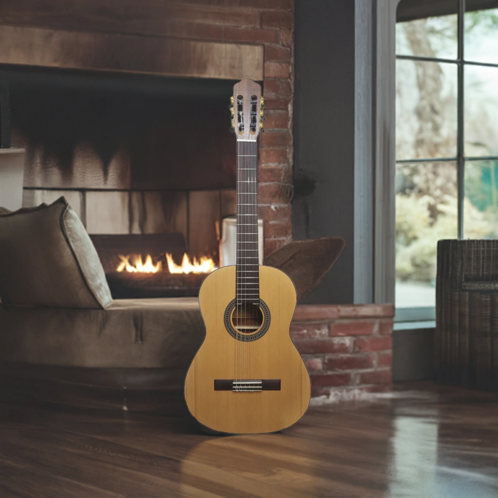 Guitarra Criolla Clasica Tyma C01 Natural Mate + Funda