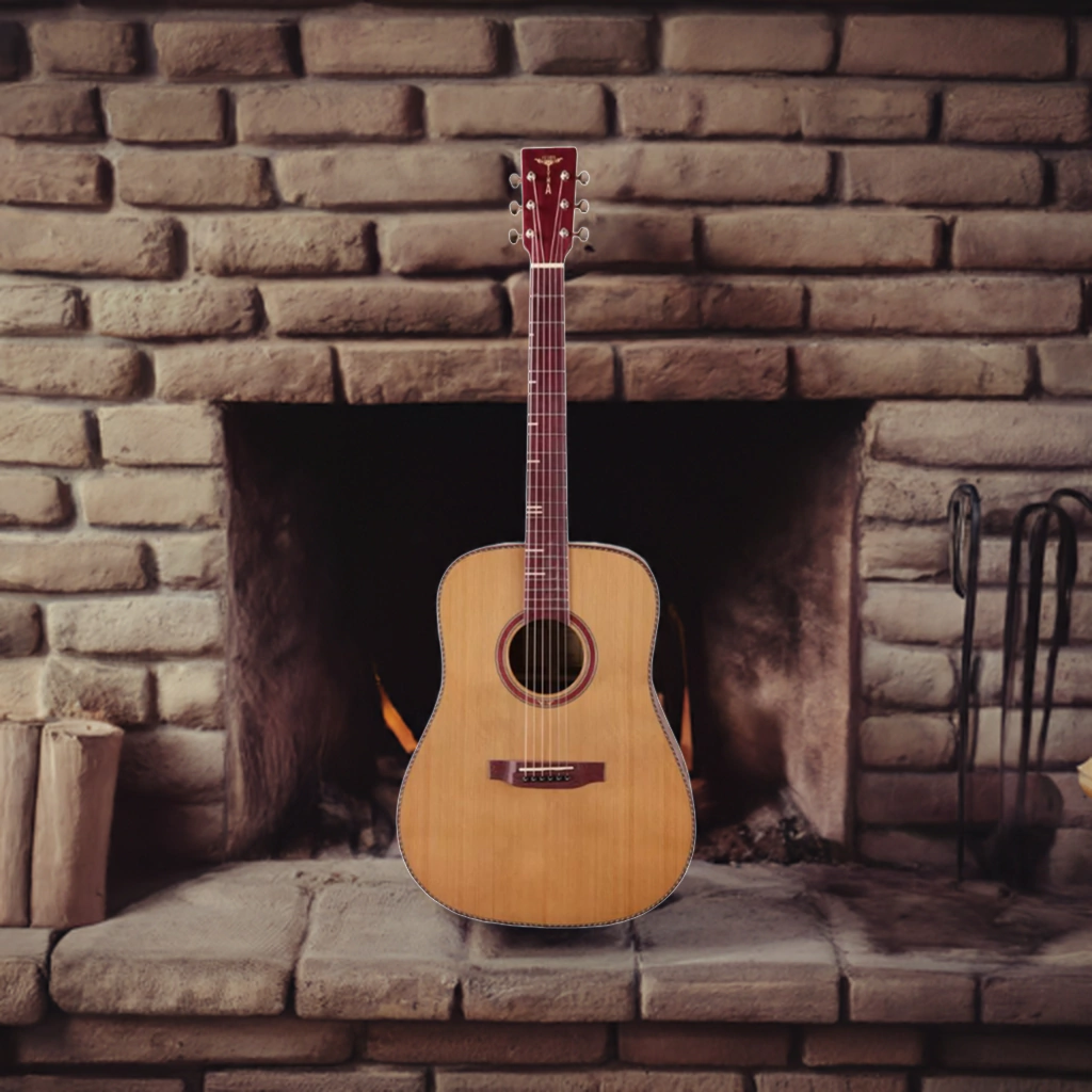 Guitarra Electroacustica Tyma D10 Natural Con Fishman