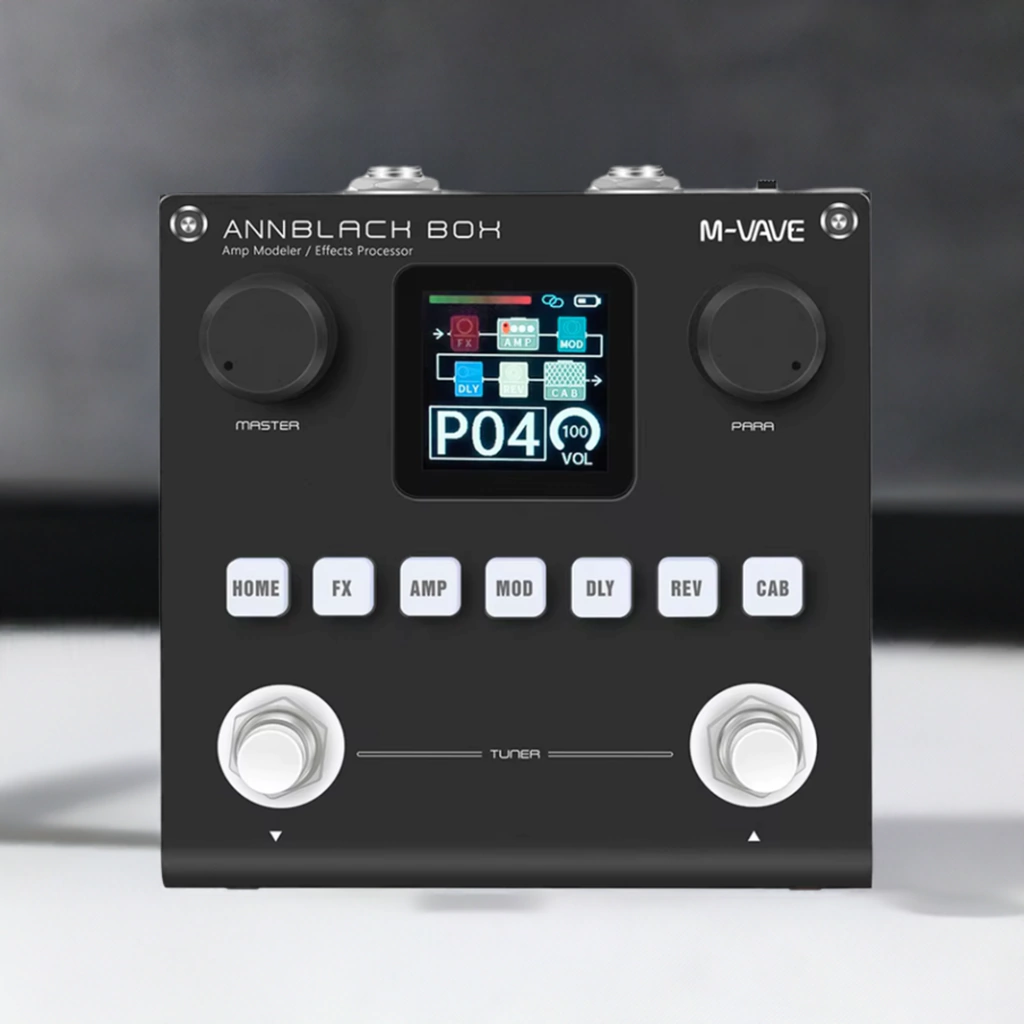 Pedalera M-Vave Ann Blackbox Multiefectos Recargable Para Guitarra O Bajo