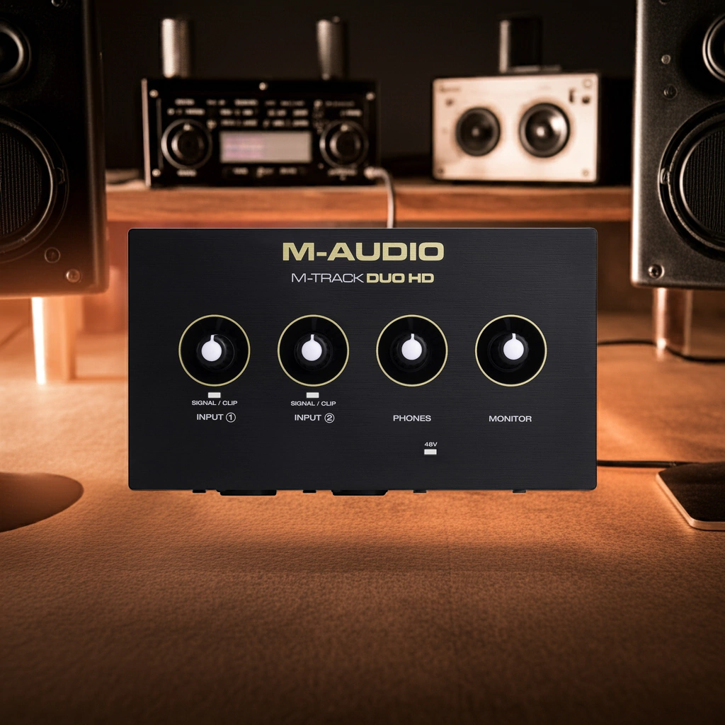 Placa De Audio M-Audio M-Track Duo Hd 2 Canales 24 Bits