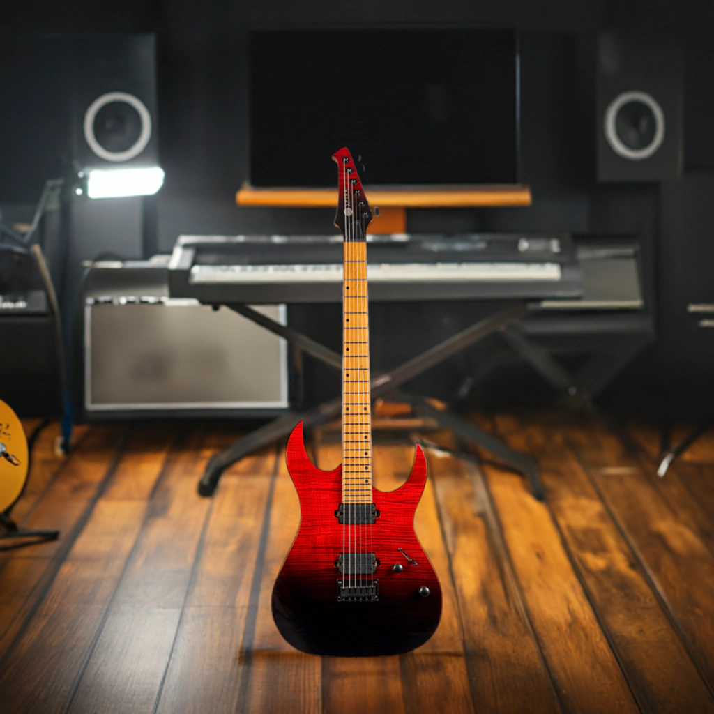 Guitarra Electrica Spira S450 Trd Trans Red Gloss
