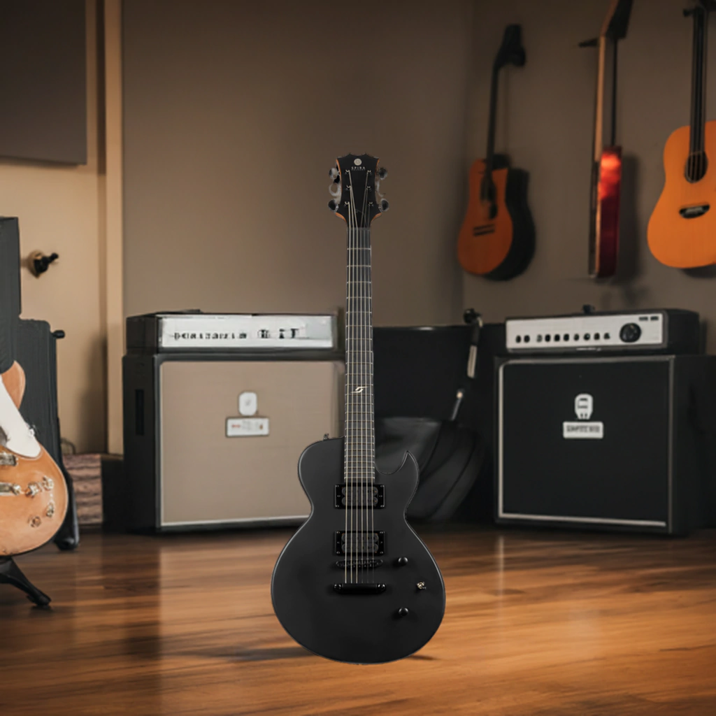 Guitarra Electrica Spira L400 Mbk Black Satin Les Paul