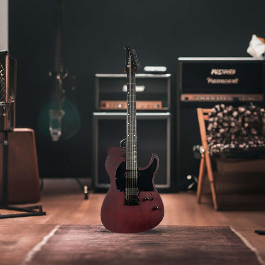 Guitarra Electrica Spira T400 Mwr Wine Red Satin Telecaster