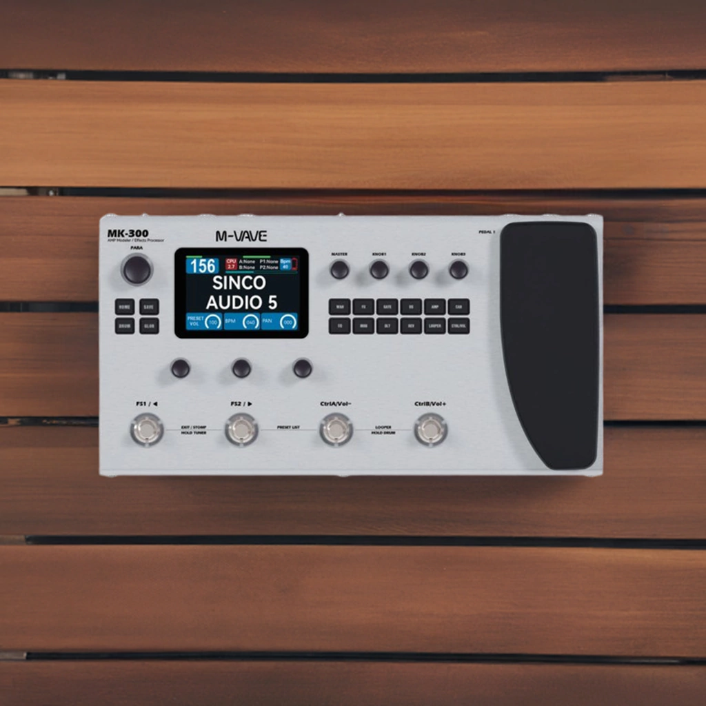 Pedalera Multiefecto M-Vave Mk300 Bateria Recargable Para Gutarra O Bajo