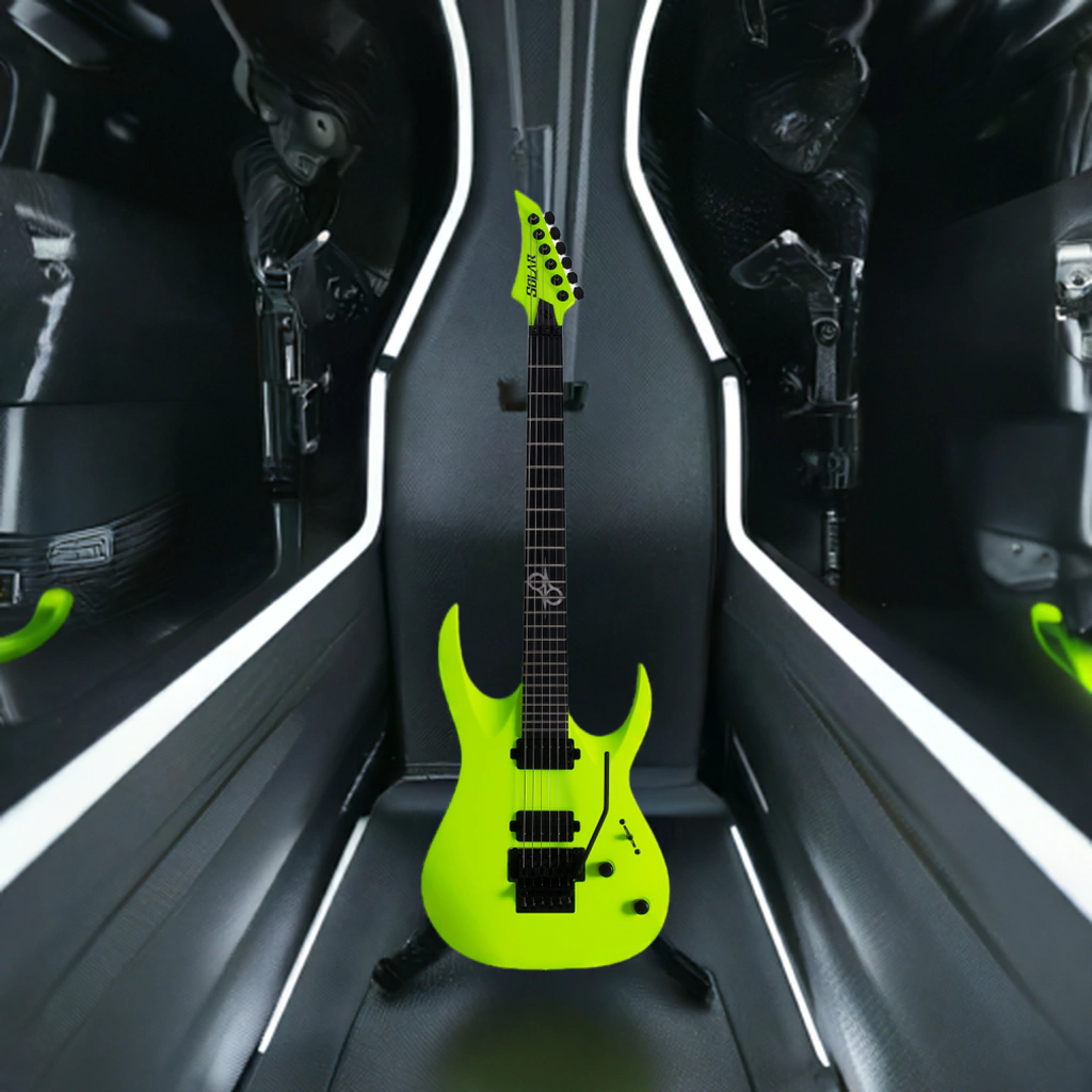 Guitarra Electrica Solar A2.6Fr Ln Lemon Neon Matte