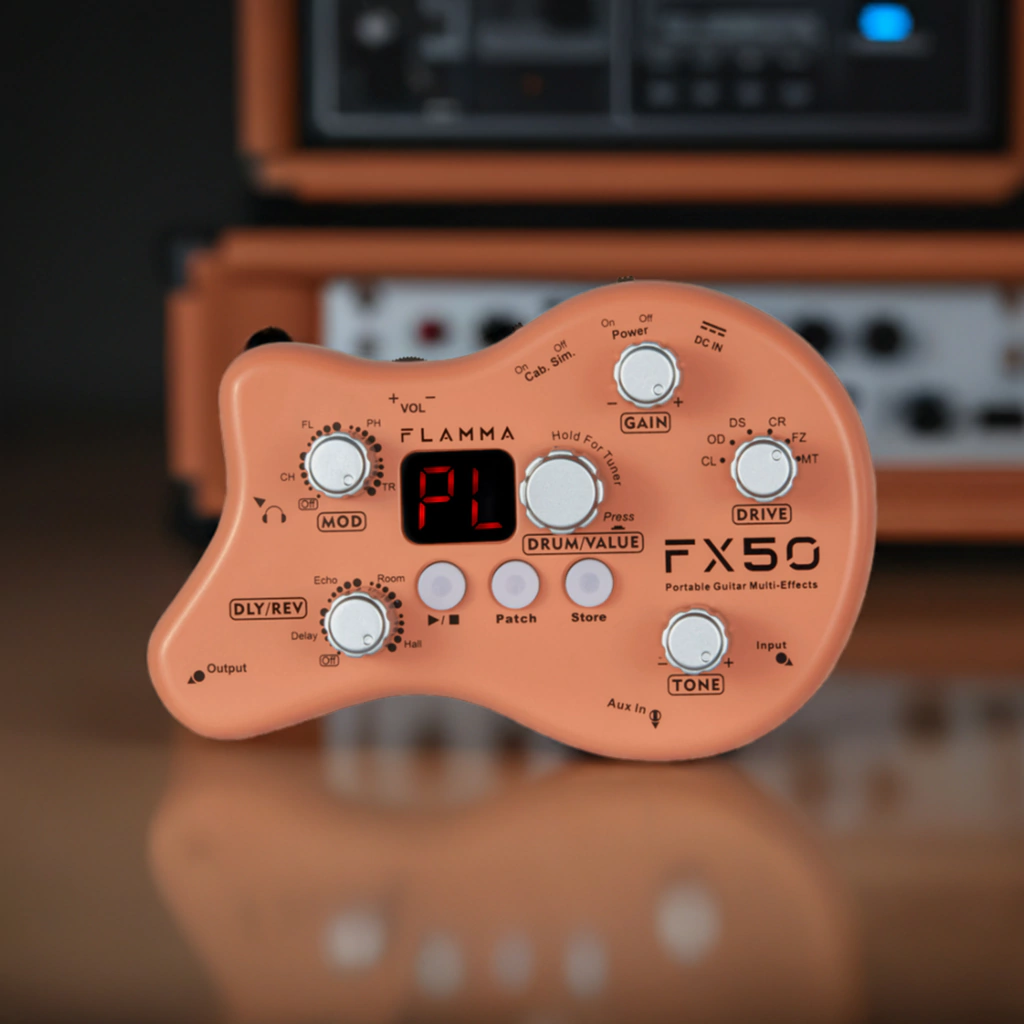 Pedal Portátil Multiefecto Flamma Fx50 Para Guitarra Eléctrica