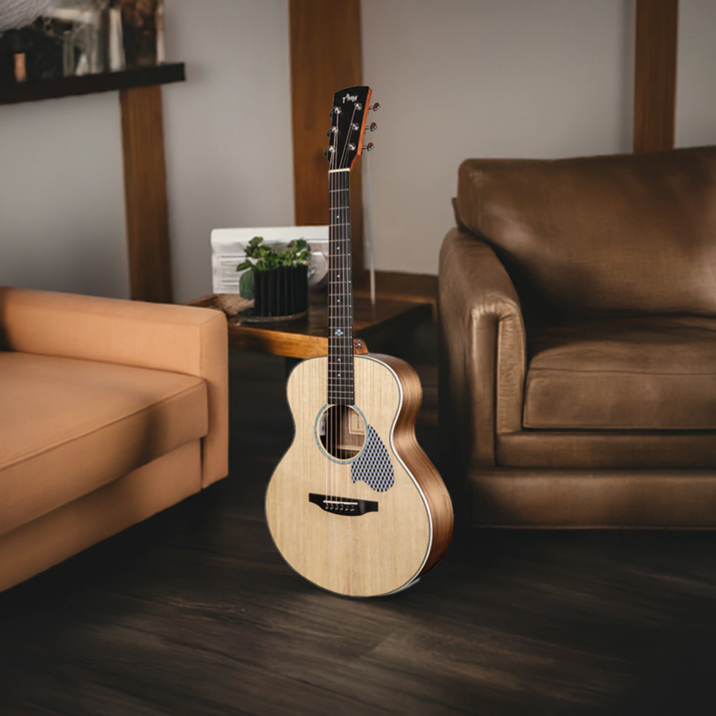 Guitarra Electroacustica Tyma Ts5P Natural Con Fishman