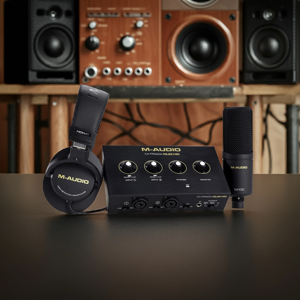 Interfaz M-Audio M-Track Duo Hd Producer Pack