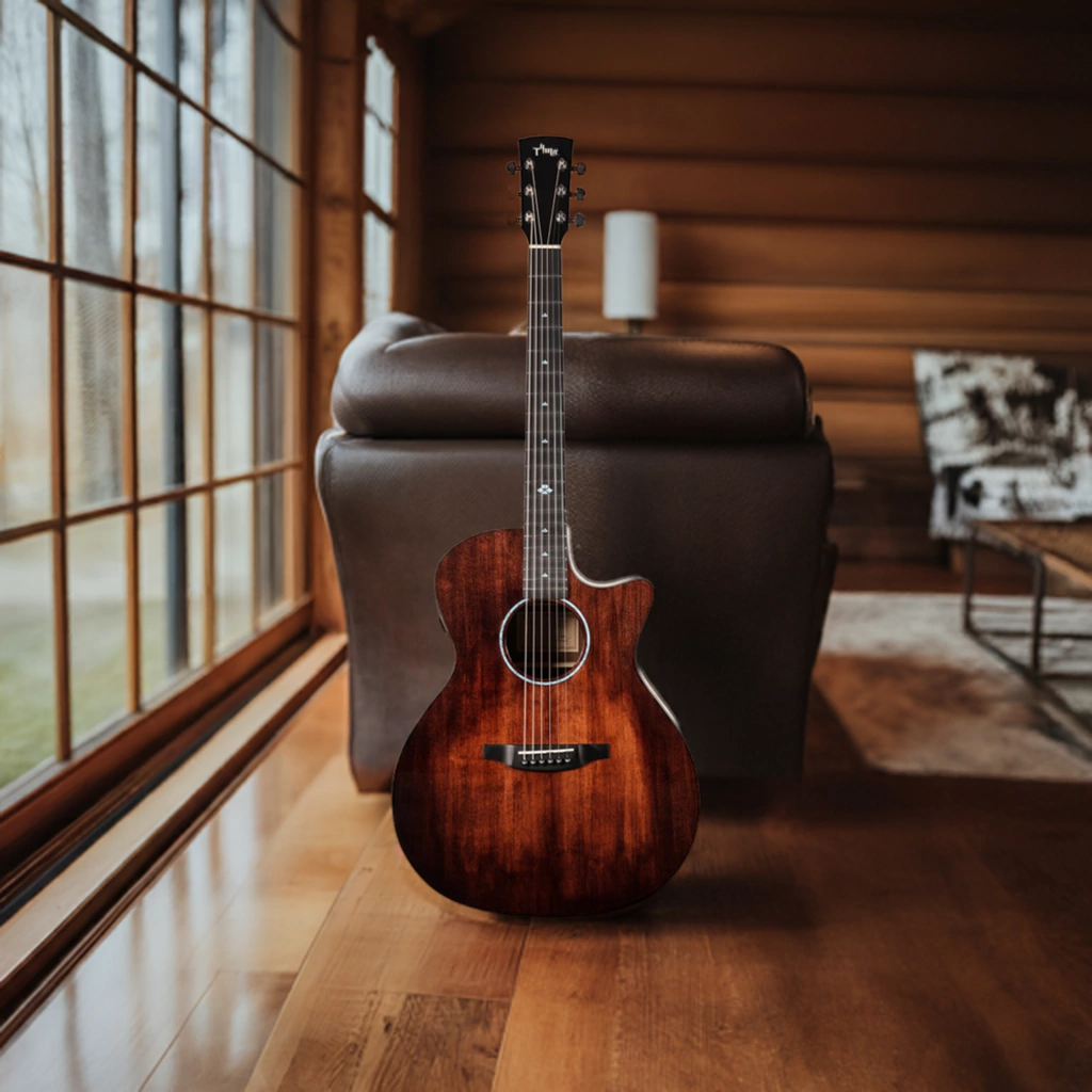 Guitarra Electroacustica Tyma Tg5 Brs Con Fishman