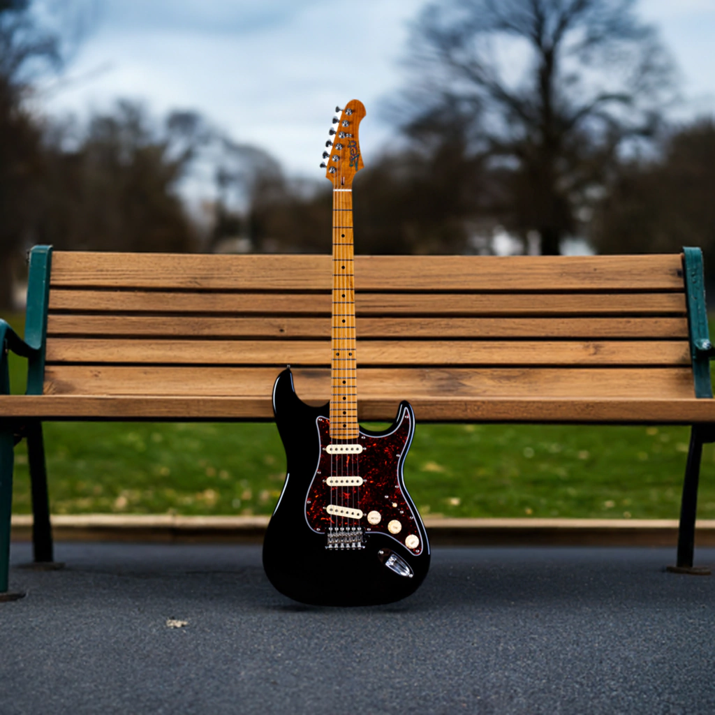 Guitarra Electrica Jet Guitars Js300 Bk Stratocaster Sss