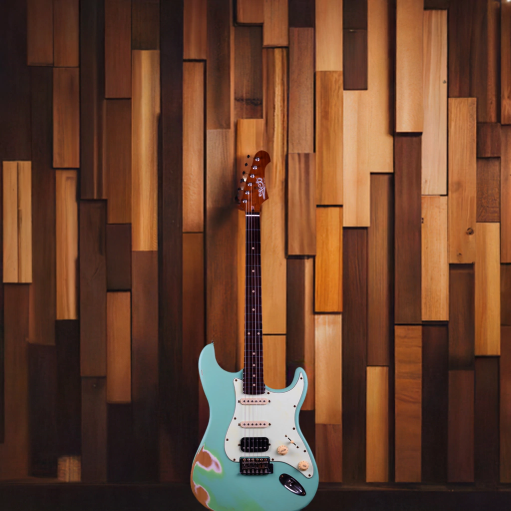 Guitarra Electrica Jet Guitars Js400 Relic Sfg Stratocaster Hss
