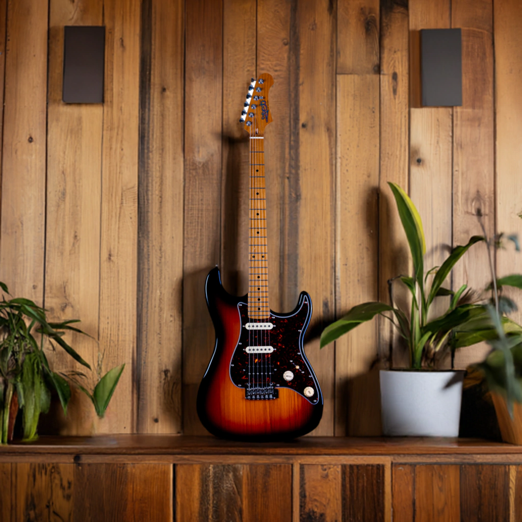 Guitarra Electrica Jet Guitars Js400 Sb Stratocaster Hss