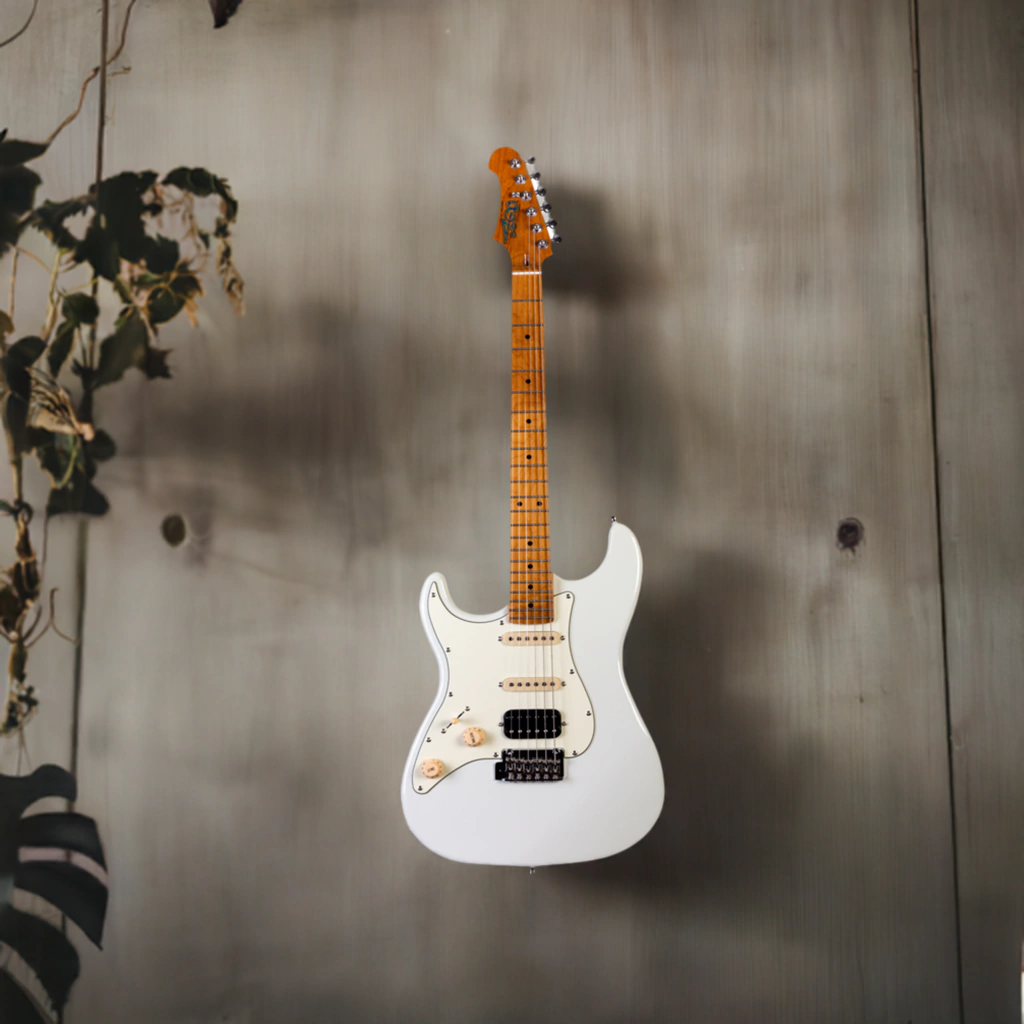 Guitarra Electrica Jet Guitars Js400 Ow Lh Stratocaster Hss Zurda